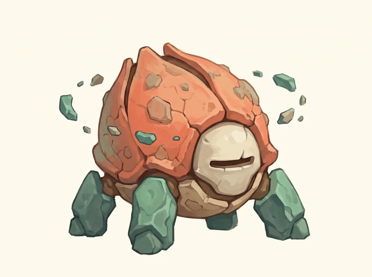 Creature concept art of a quick, low-slung Skitter in the Oddlands undergrowth.
